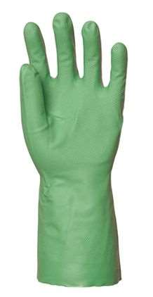 Image de GANT NITRILE VERT FLOCKÉ COTON TAILLE XL