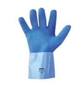 GANT LATEX BLEU SUR JERSEY COTON TAILLE M