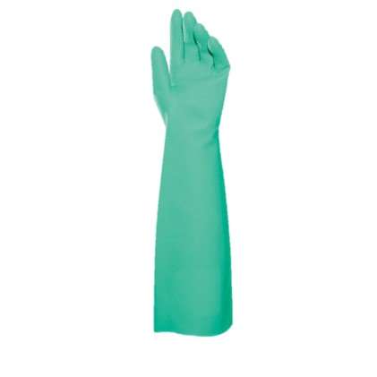 GANT DE PLONGE NITRILE VERTx12 LONGUEUR 455 MM-TAILLE 9