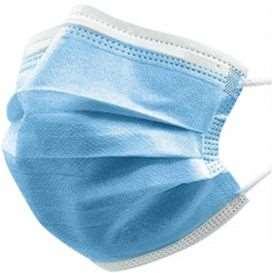 Image de MASQUE CHIRURGICAL BLEU 3PLIS À ÉLASTIQUES TYPE IIR