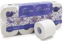 PH PETITS ROULEAUX 3 PLIS BLANC TISSUE FLOWERS