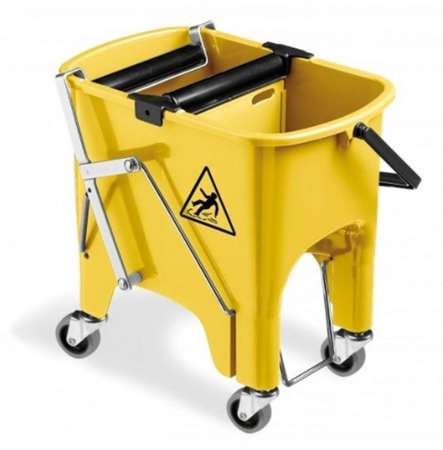 Image de SEAU DE LAVAGE 2X8L ROCKET PRESSE À ROULEAUX À ROULETTES