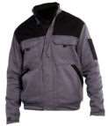 Image de BLOUSON TYPHON C/P GRIS/NOIR SANS MÉTAL MULTIPOCHES