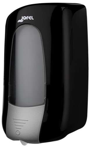 Image de DISTRIBUTEUR SAVON CARTOUCHE AITANA 1L ABS NOIR MAT