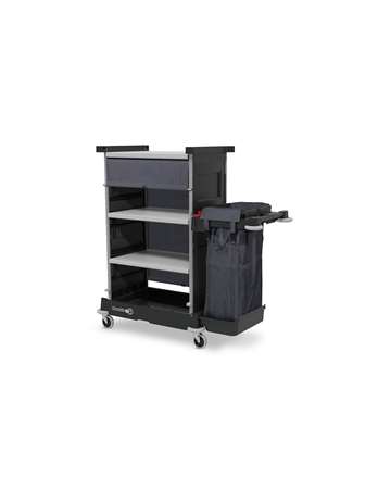 Image de CHARIOT HOTELIER NKT1 2 ETAGERES + SAC 100L