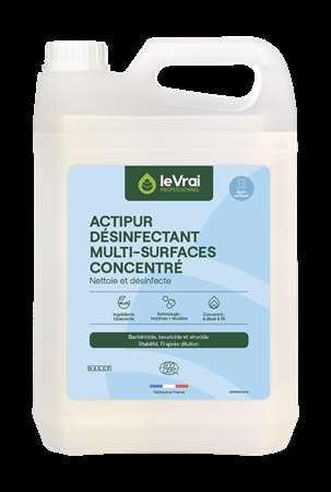 Image de ACTIPUR DETERGENT DÉSINFECTANT VIRUCIDE CONCENTRÉ ECOCERT 5L
