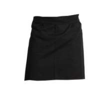 Image de TABLIER CUISINIER NOIR COURT 55X105CM