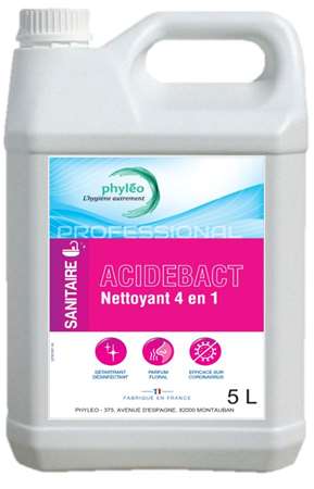 NETTOYANT DÉTARTRANT DÉSINFECTANT SURODORANT 4D 5L