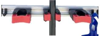 Image de SUPPORT MURAL INOX 50CM POUR 3 BALAIS