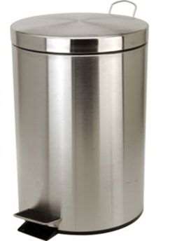 Image de POUBELLE À PÉDALE RONDE 5L INOX