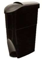 Image de POUBELLE HYGIÈNE FÉMININE À PÉDALE NOIRE