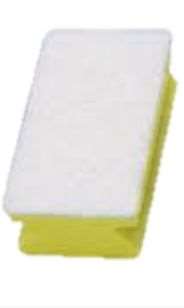 Image de EPONGE SYNTHÉTIQUE JAUNE SUR ABRASIF BLANC