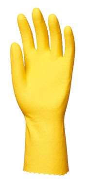 Image de GANTS DE MÉNAGE LATEX JAUNE TAILLE L
